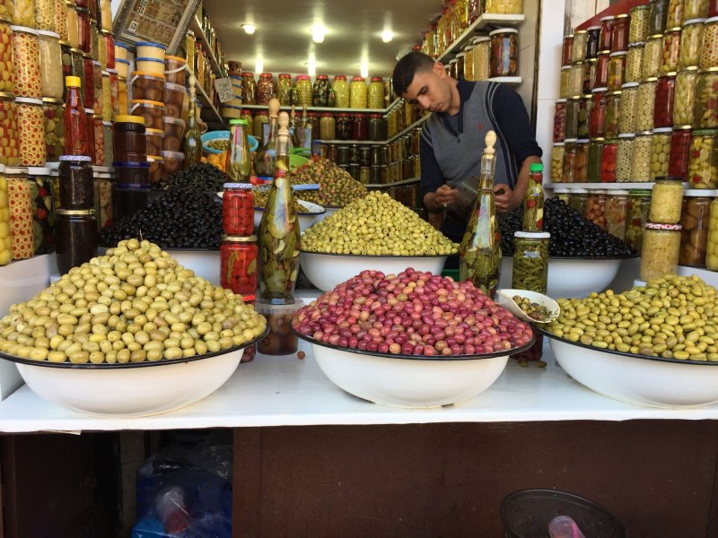 Olive vendor, Marrakech Medina, Morocco