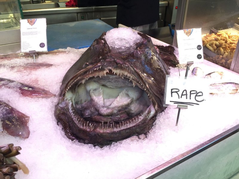 Monkfish, Madrid market