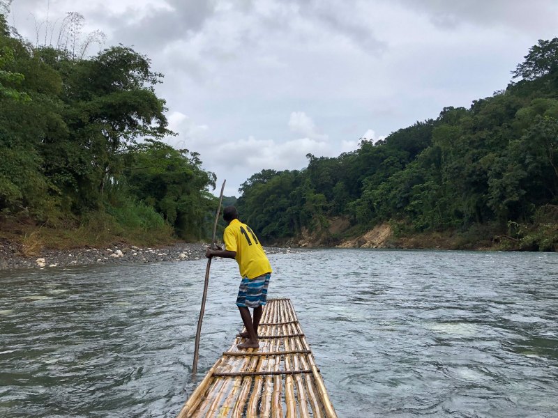 Rio Grande River on a bamboo raft, Portland Jamaica