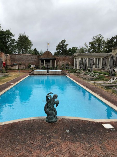 Famous pool at Cliveden House, an iconic 17th century home.